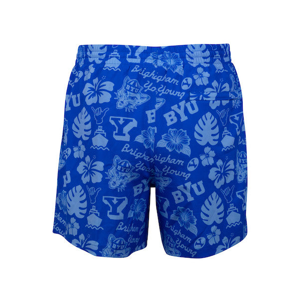 BYU Hawaiian Board Shorts, Lined