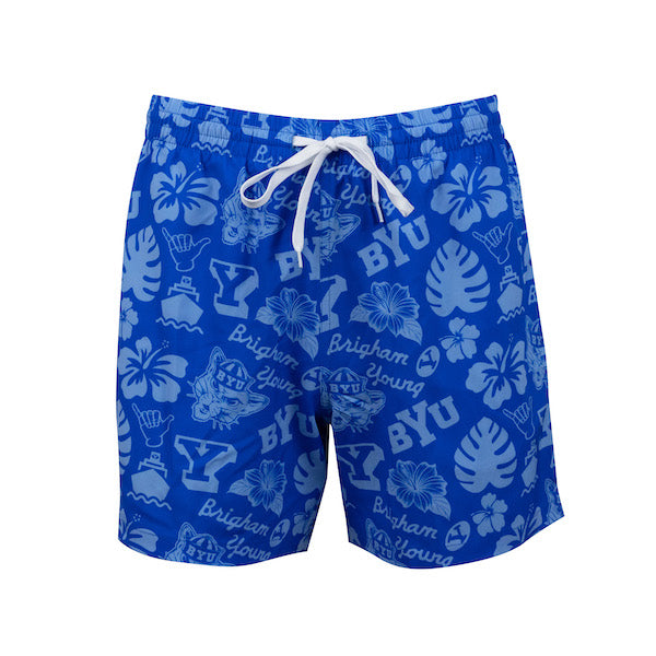 BYU Hawaiian Board Shorts, Lined
